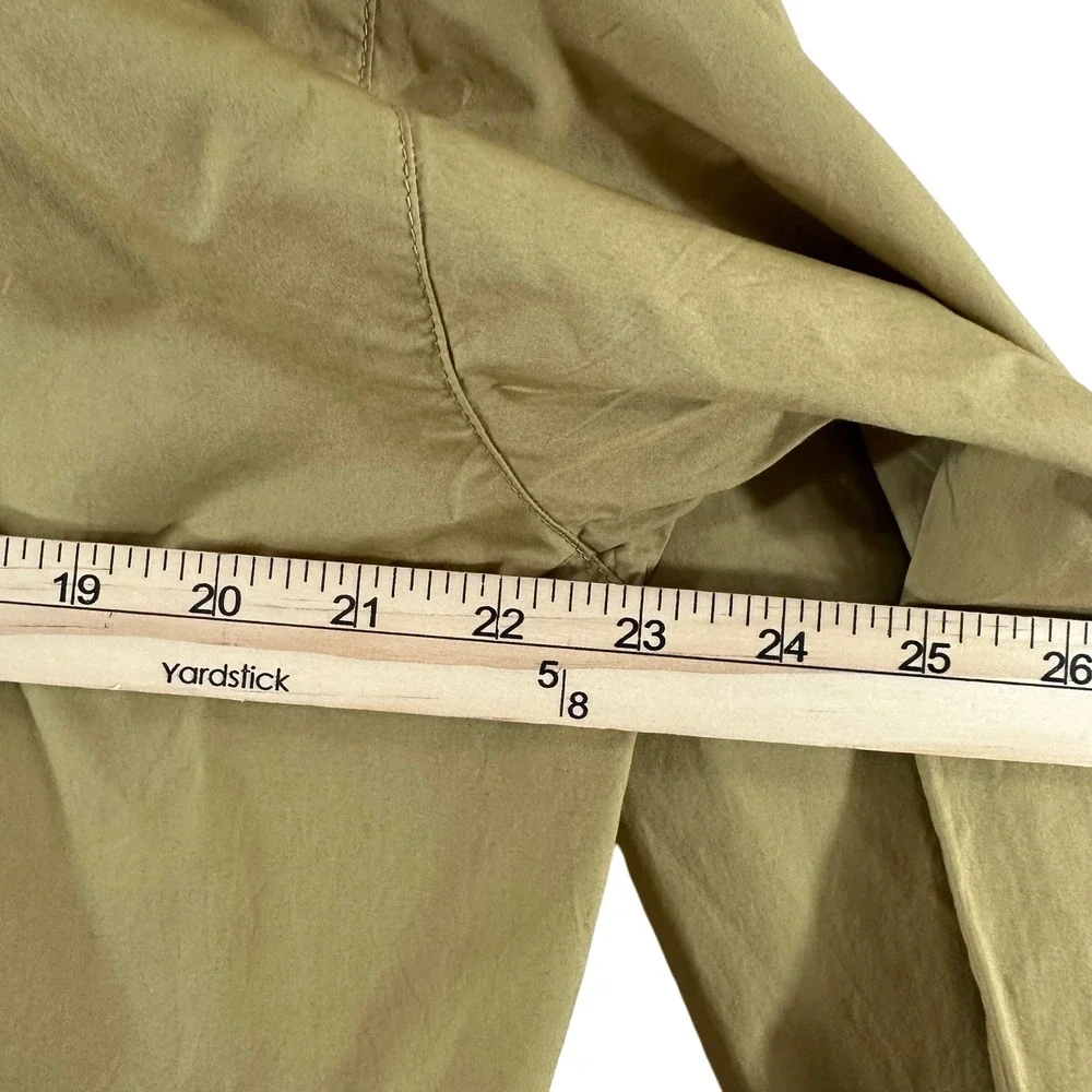 Madewell Womens L Cotton Button Front Utility Shirt Olive Mustard Long Sleeve - Picture 5 of 7